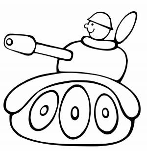 Раскраска танк для детей #26 #10140