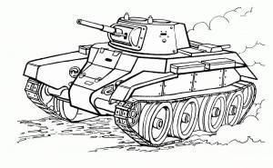 Раскраска танки для мальчиков #35 #10178