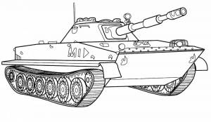 Раскраска танки для мальчиков #39 #10182
