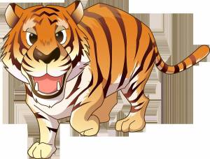 Раскраска тигр для детей #1 #10183