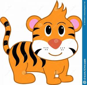 Раскраска тигр для детей #6 #10188