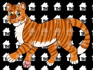 Раскраска тигр для детей #11 #10193