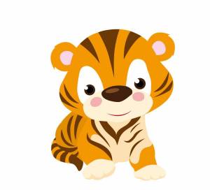 Раскраска тигр для детей #15 #10197