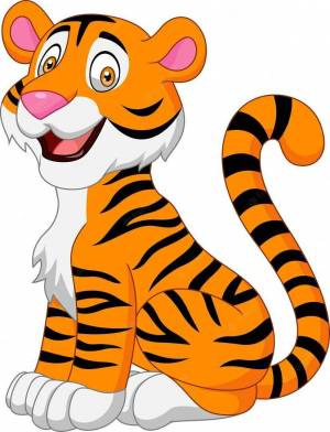 Раскраска тигр для детей #19 #10201