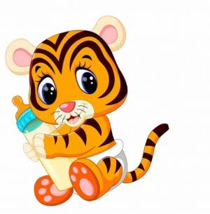 Раскраска тигр для детей #29 #10211