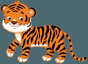 Раскраска тигр для детей #33 #10215