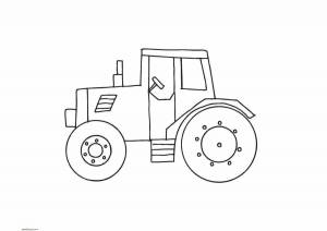 Раскраска трактор для детей #7 #10435
