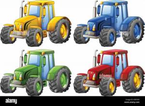 Раскраска трактор для детей #13 #10441