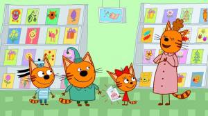 Раскраска три кота для детей #10 #10535