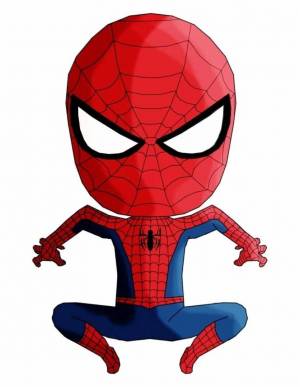 Раскраска человек паук для детей #23 #11542