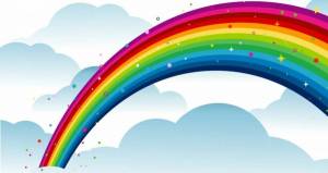 Раскраска радуга для детей #2 #8099