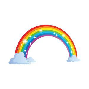 Раскраска радуга для детей #3 #8100