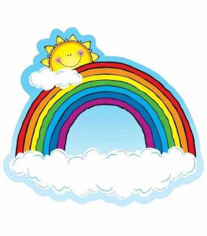 Раскраска радуга для детей #5 #8102