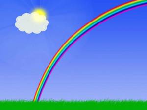 Раскраска радуга для детей #6 #8103