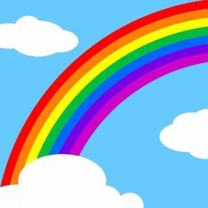 Раскраска радуга для детей #10 #8107