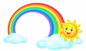 Раскраска радуга для детей #23 #8120