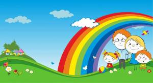 Раскраска радуга для детей #25 #8122