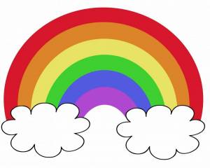 Раскраска радуга для детей #28 #8125