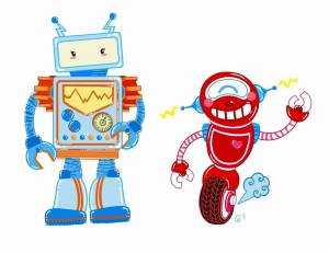 Раскраска робот для детей #11 #8459