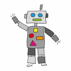 Раскраска робот для детей #19 #8467