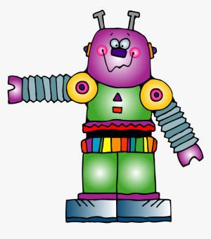 Раскраска робот для детей #21 #8469