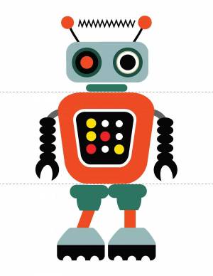 Раскраска робот для детей #24 #8472