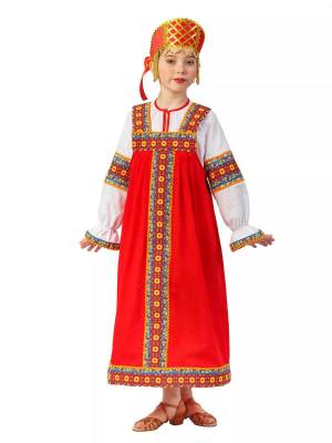 Раскраска русский костюм народный #2 #8699