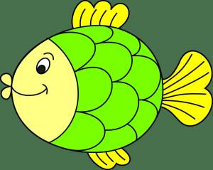 Раскраска рыбка для детей #6 #8769