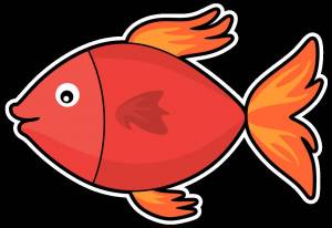 Раскраска рыбка для детей #7 #8770