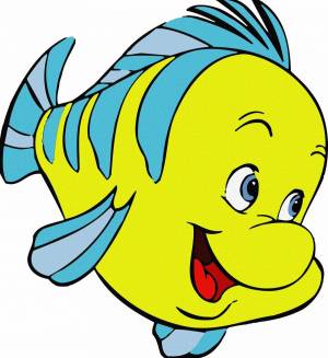 Раскраска рыбка для детей #8 #8771