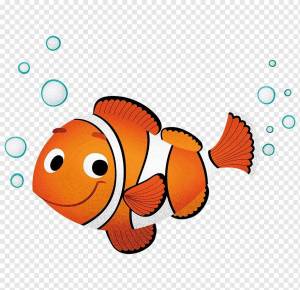 Раскраска рыбка для детей #30 #8793