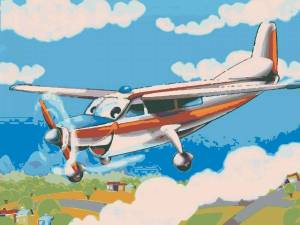 Раскраска самолет для детей #16 #8918