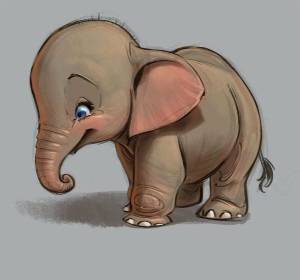 Раскраска слоник #9 #9257
