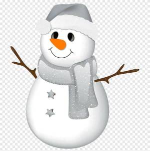 Раскраска снеговик для детей #5 #9354