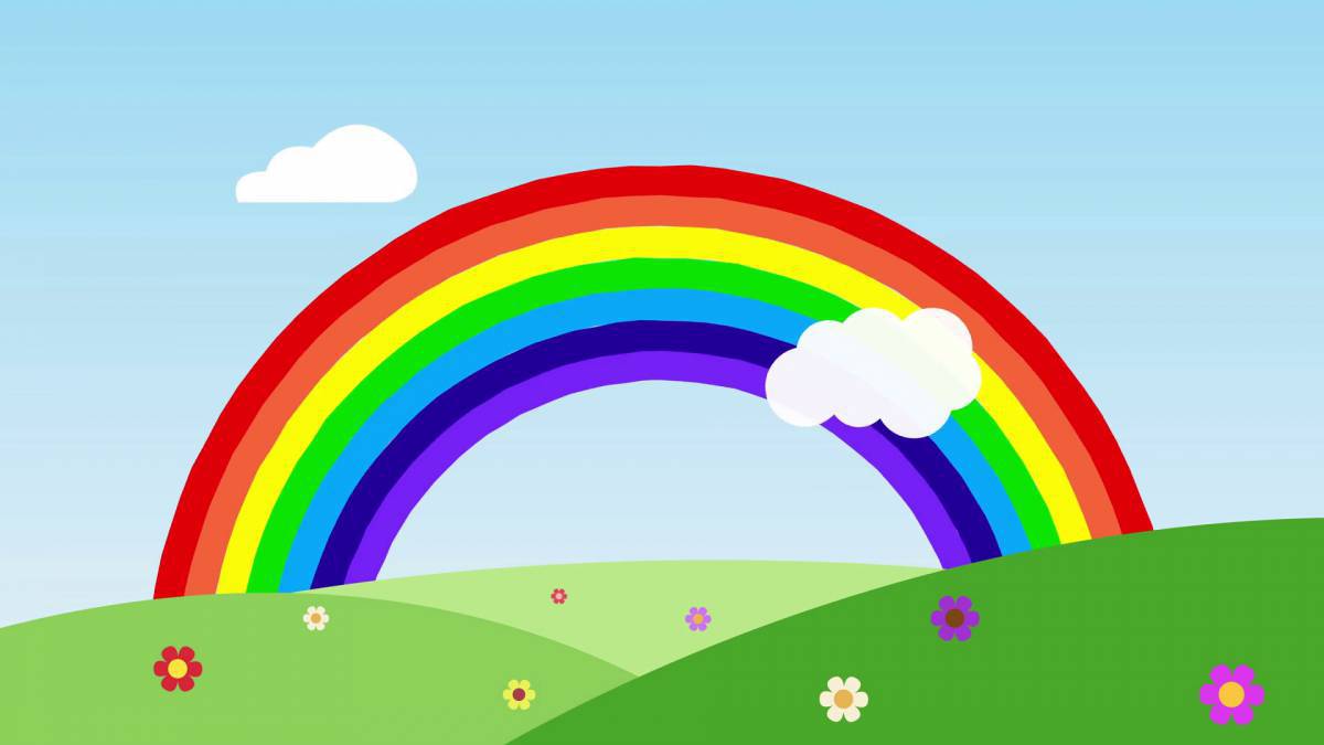 Рисунок радуга для детей