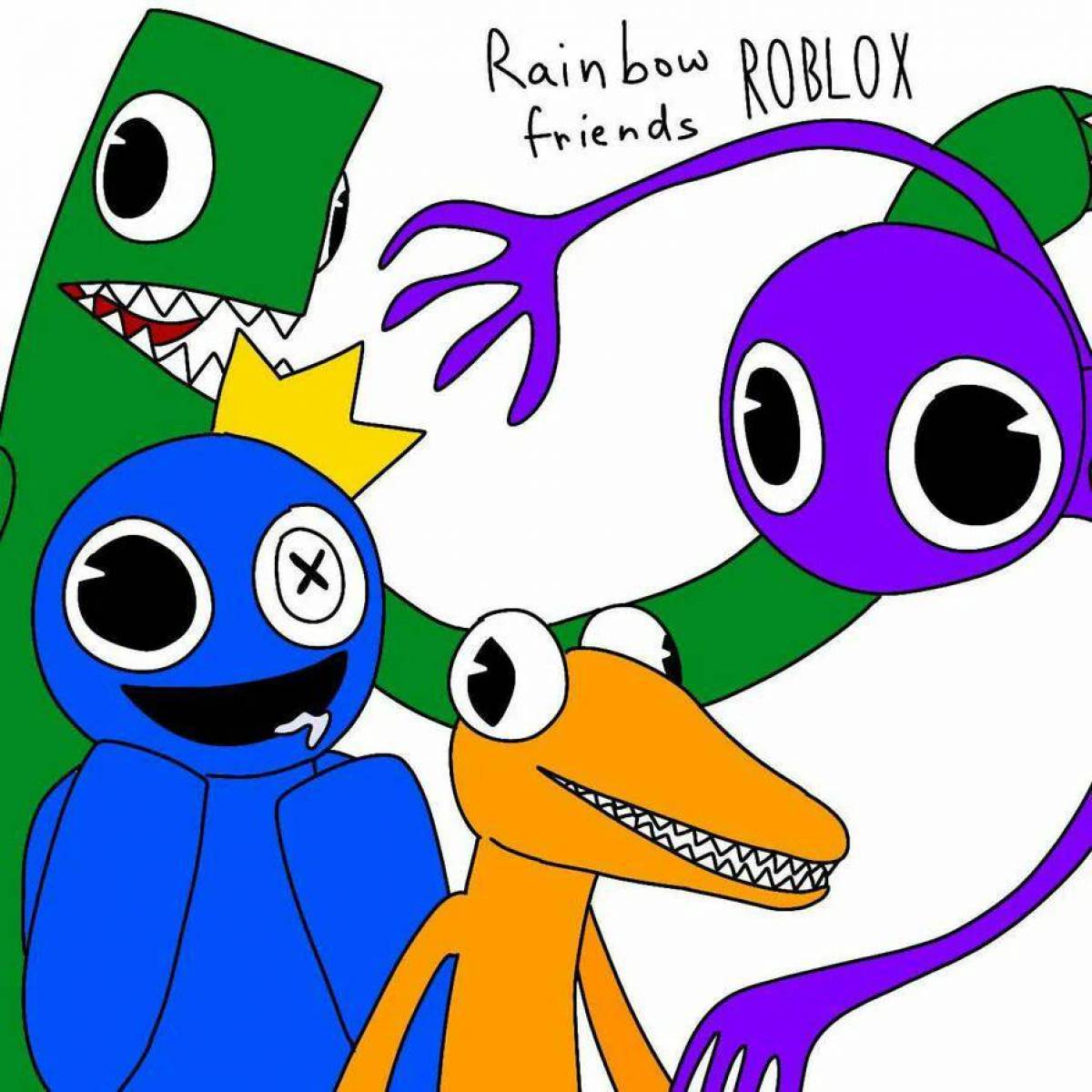 Картинки rainbow friends roblox