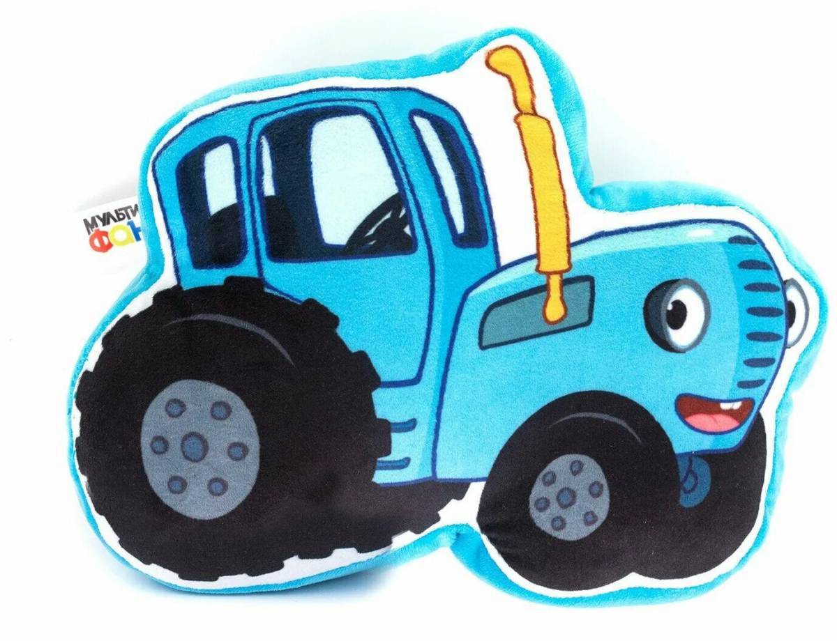 Синий трактор для малышей #7