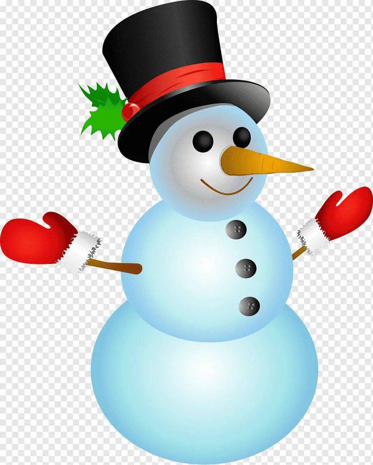 Снеговик для детей #7