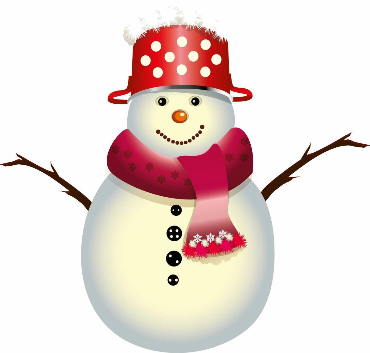 Снеговик для детей #16