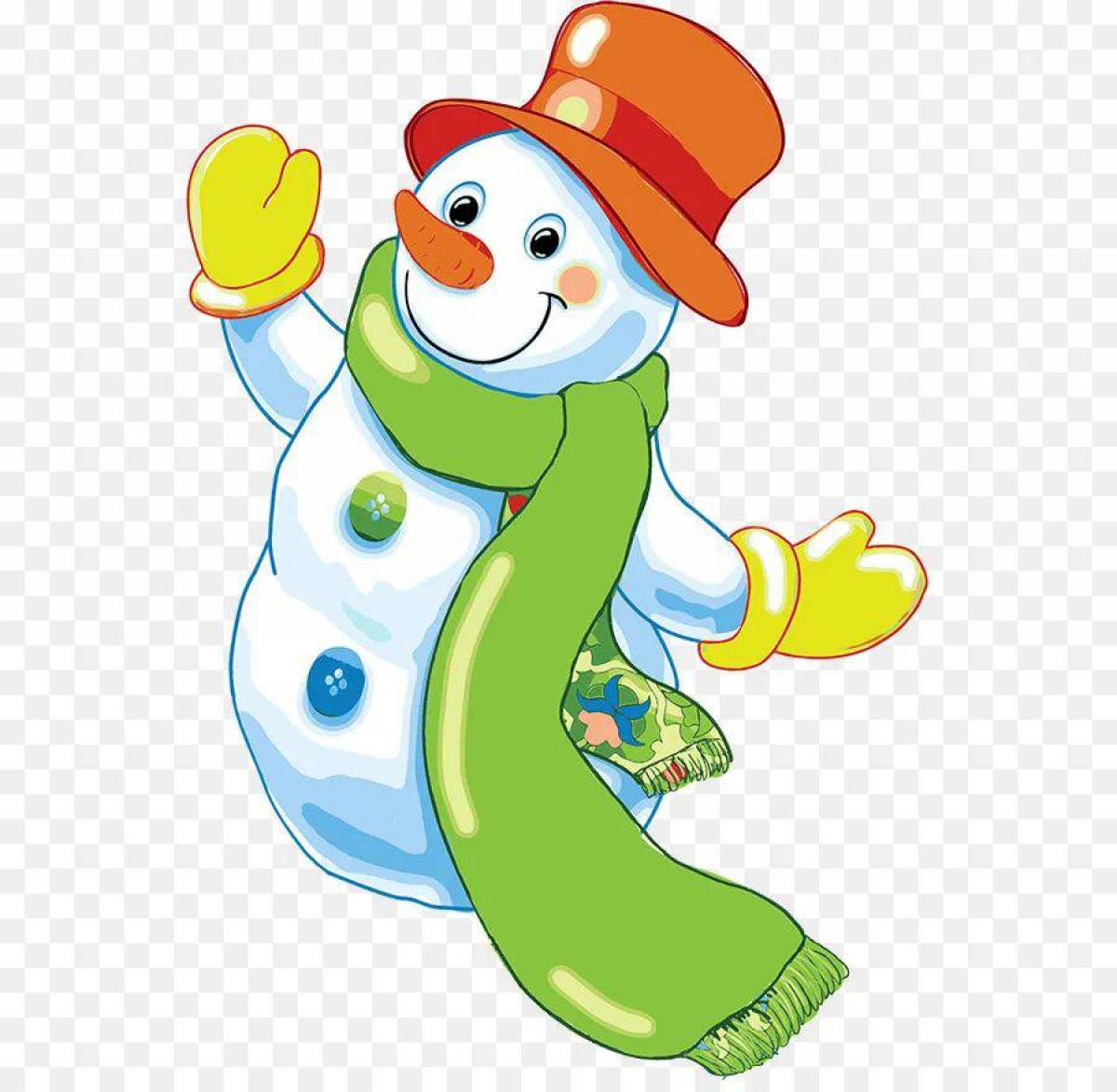 Снеговик для детей #17