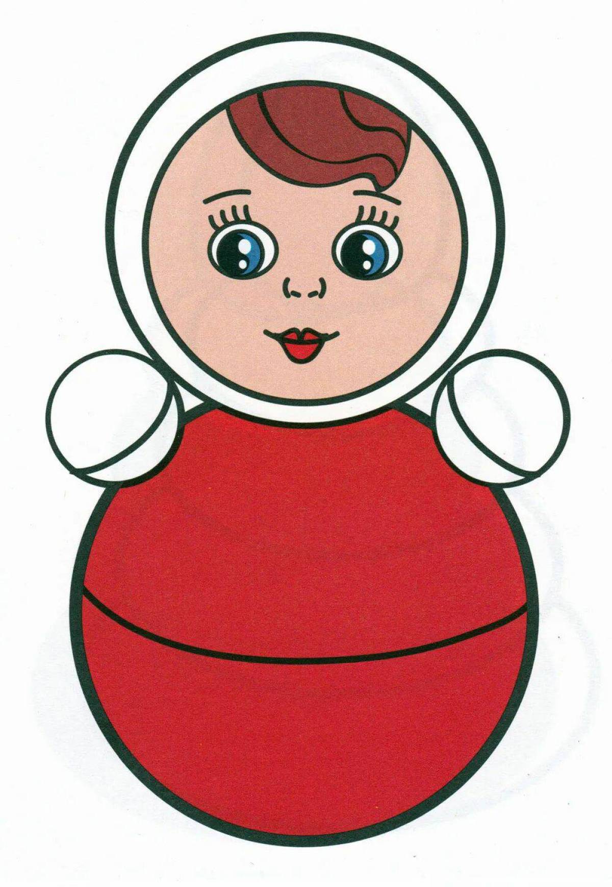 Неваляшки 3 4. Неваляшка Ванька встанька. Кукла Ванька встанька. Неваляшка картинка для детей. Неваляшка раскраска для детей.