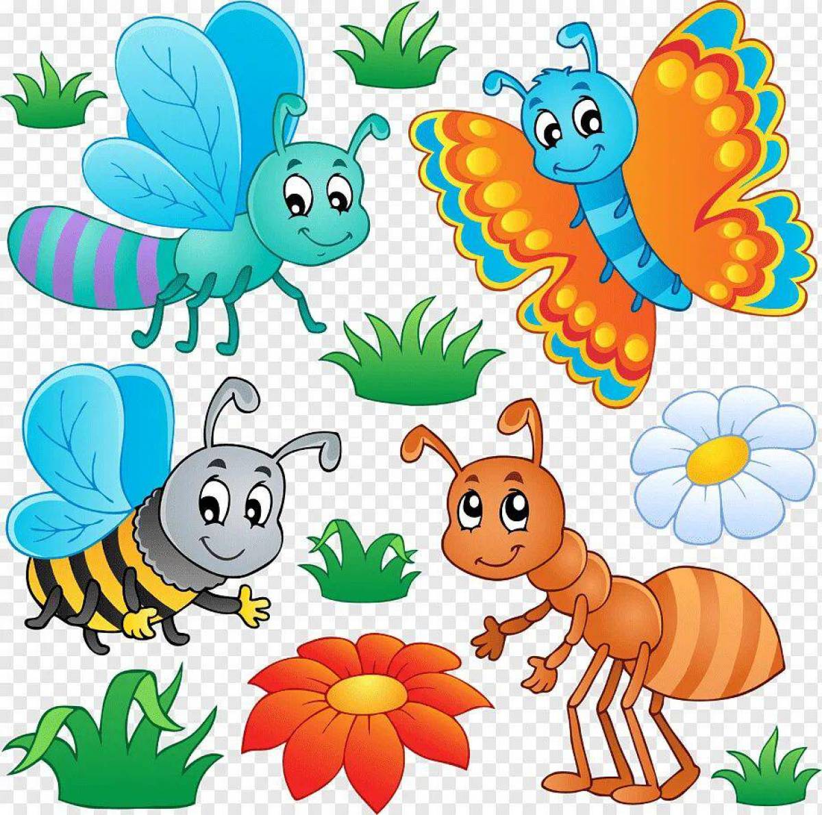 картинки насекомых для детей детского