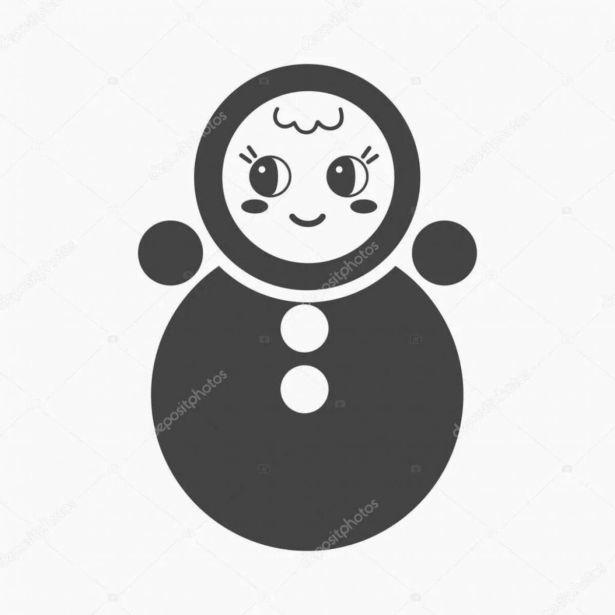 Неваляшка рисунок