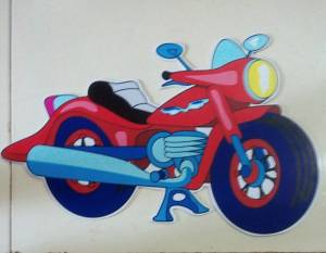 Раскраска мотоцикл для детей #8 #116002