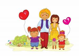 Раскраска моя семья для детей #15 #116152