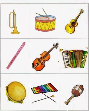 Раскраска музыкальные инструменты для детей #8 #116356