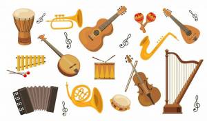 Раскраска музыкальные инструменты для детей #17 #116365