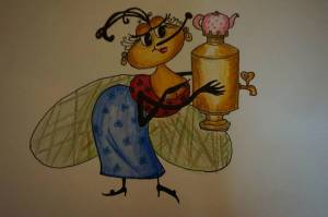 Раскраска муха цокотуха для детей #32 #116843