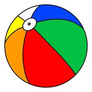 Раскраска мячик для детей 2 3 лет #4 #117300