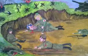 Раскраска на военную тему для детей младших классов #8 #117680